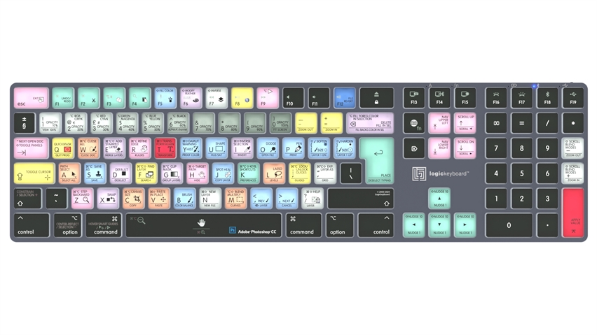 Adobe Photoshop CC<br>TITAN Wireless Backlit Keyboard - Mac<br>UK English